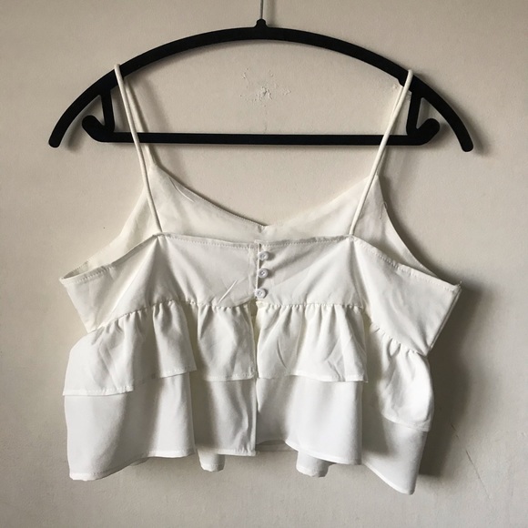 Tiered Ruffled Cropped Cami - Picture 2 of 3